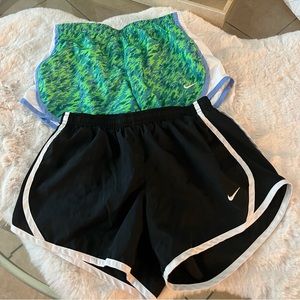 2 girl Nike shorts